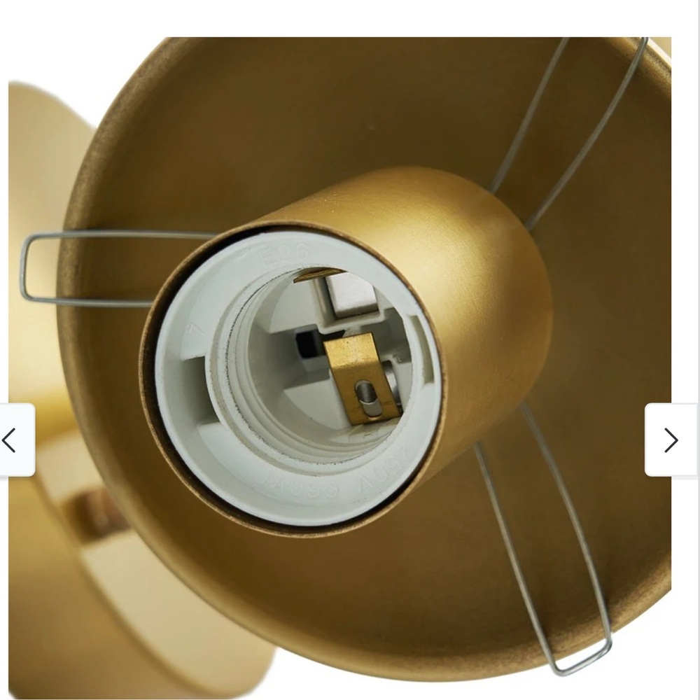 1-Light Modern Farmhouse Gold Indoor Wall Sconce With Amber Glass (New) in Box - Picture 6 of 8